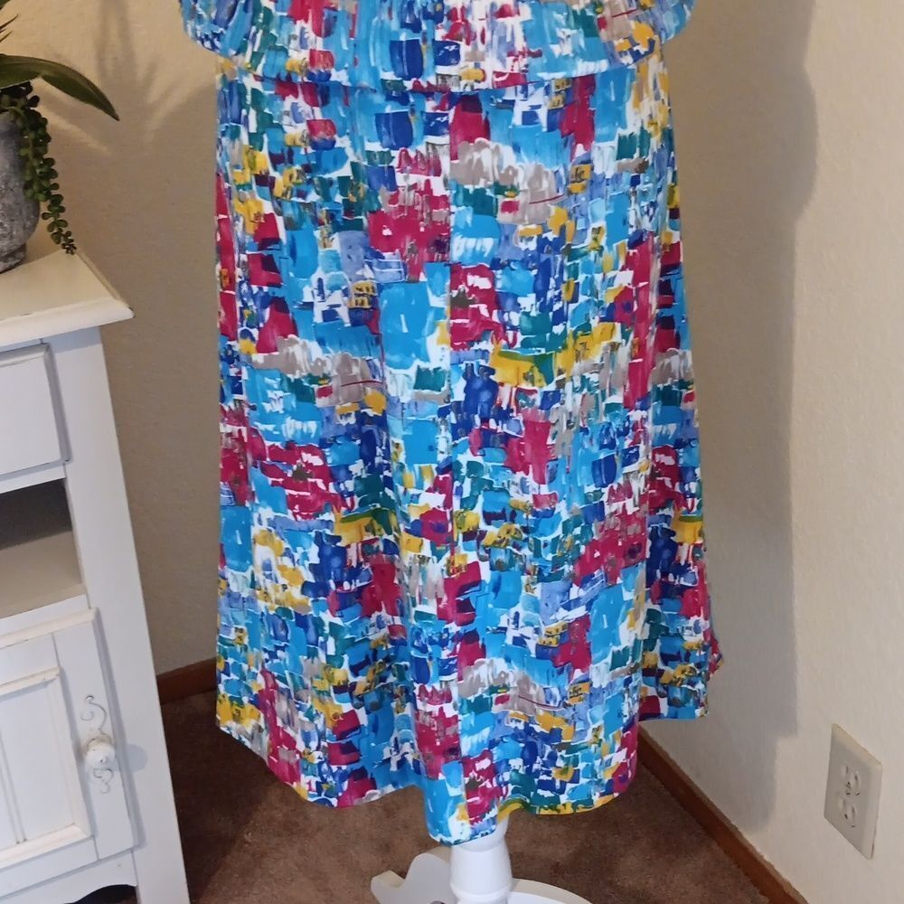 Anne's Closet HANDMADE Dress. Blouson, Floral - Picture 3 of 10